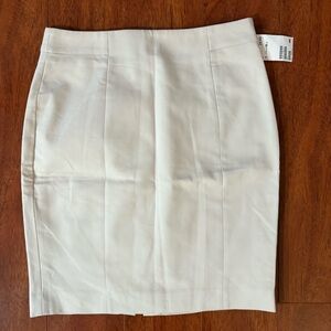 H&M Off White Pencil Skirt
